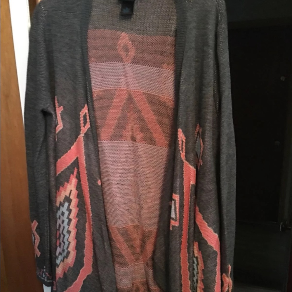 Rue 21 Long Sleeve Pattern Cardigan 2X
